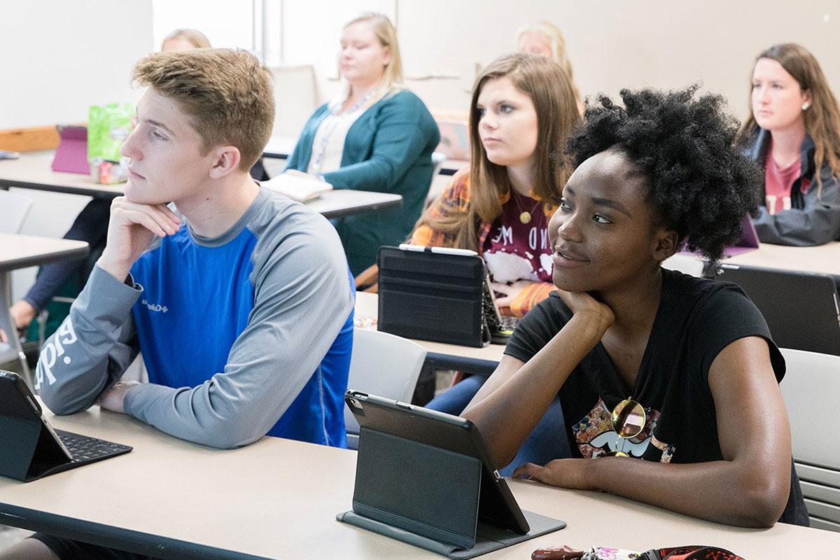 students in class